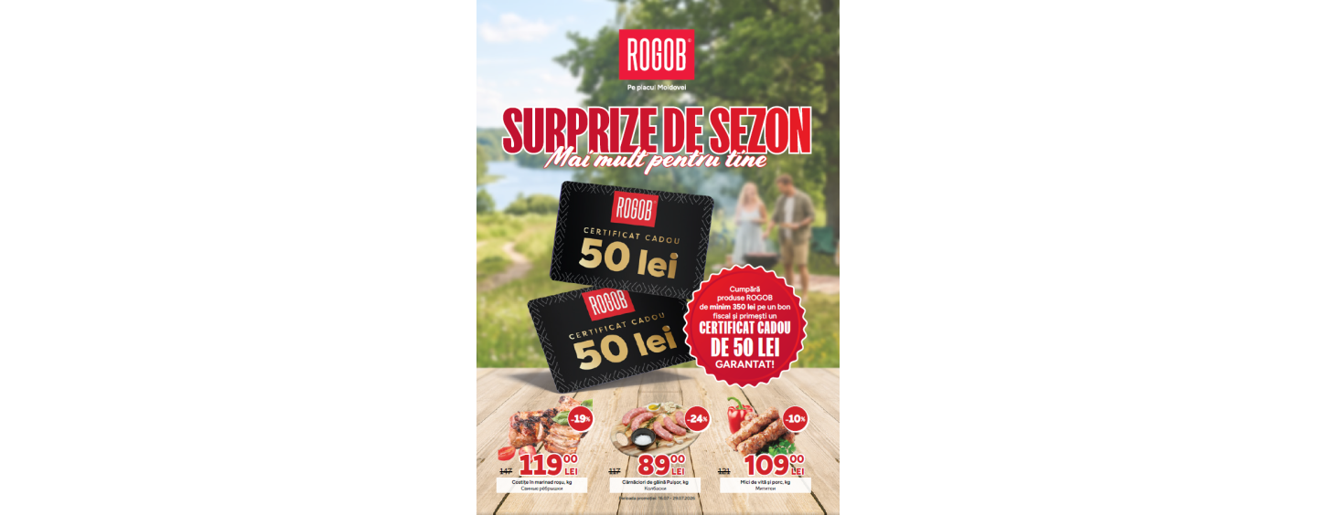 Promoții în magazinele ROGOB